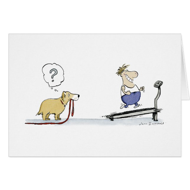 Treadmill Cartoon (Voorkant Horizontaal)