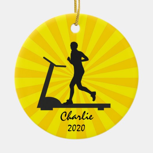 Treadmill draaiend Ornament (Voorkant)