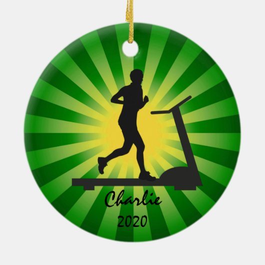 Treadmill draaiend Ornament (Achterkant)