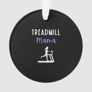 Treadmill Mama Runner Mam Runner Workout Home Gym Ornament