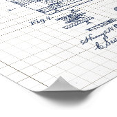 Treadmill-octrooi voor oefeningen Poster (Hoek)