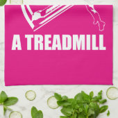 Treadmill - Vrouwen grappige nieuwkomers Theedoek (Gevouwen)