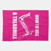 Treadmill - Vrouwen grappige nieuwkomers Theedoek (Horizontaal)