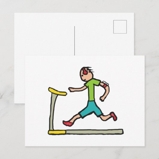 Treadmolen draaien briefkaart (Voorkant / Achterkant)