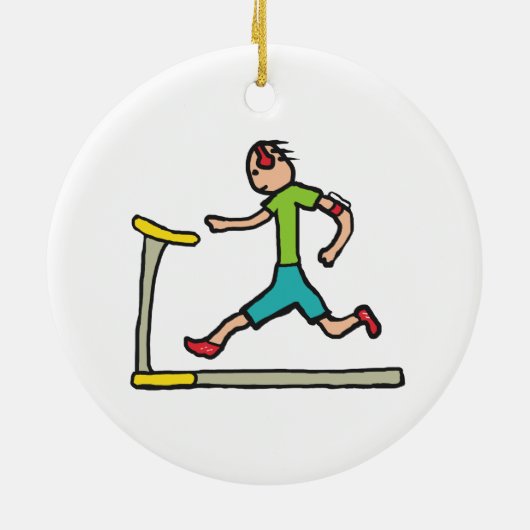 Treadmolen draaien keramisch ornament (Achterkant)