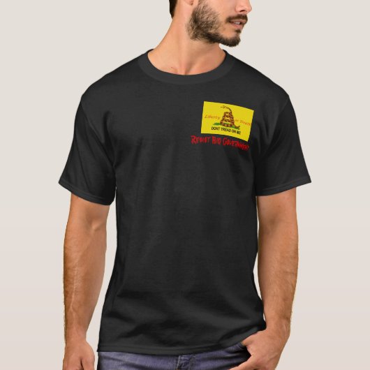 treadonme copy, Resist Big Government T-shirt (Voorkant)
