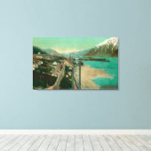 Treadwell, AK en Douglas City en Juneau in Canvas Afdruk (Insitu (Houten vloer))