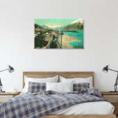 Treadwell, AK en Douglas City en Juneau in Canvas Afdruk (Insitu (Slaapkamer))