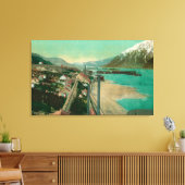 Treadwell, AK en Douglas City en Juneau in Canvas Afdruk (Insitu (Woonkamer))
