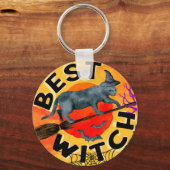 Treak of Treat Scary Halloween Pumpkin Sleutelhanger (Voorkant)