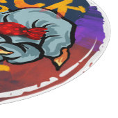 Treak of Treat Scary Halloween Pumpkin Snijplank (Hoek)