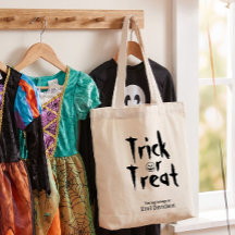 Treak or Treat gepersonaliseerde Halloween-goodyta