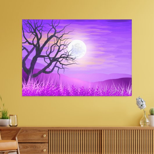 TREAMY LANDSCAPE STRETCHED CANVAS ART PRINT (Insitu (Woonkamer))