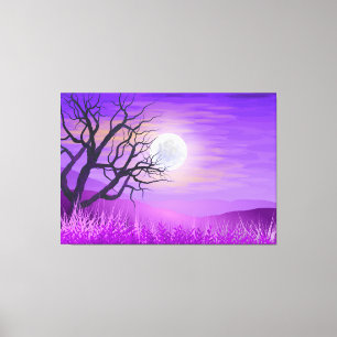 TREAMY LANDSCAPE STRETCHED CANVAS ART PRINT