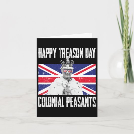 Treasday koning Charles III Britse grappige 4e van Kaart (Voorkant)