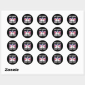 Treasday koning Charles III Britse grappige 4e van Ronde Sticker (Vel)
