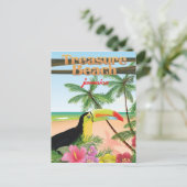 Treasure Beach Jamaica reisposter Briefkaart (Staand voorkant)