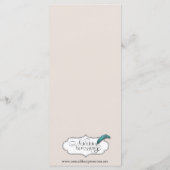 Treasure by the Zee Bruiloft Menu (Achterkant)