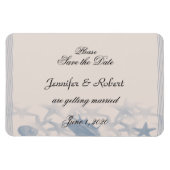 Treasure by the Zee Bruiloft Save the Date Magneet (Horizontaal)