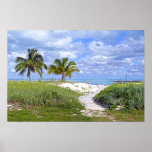 Treasure Cay Beach Boardwalk, Bahama's Poster