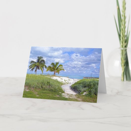 Treasure Cay Boardwalk, Bahama's Kaart (Voorkant)