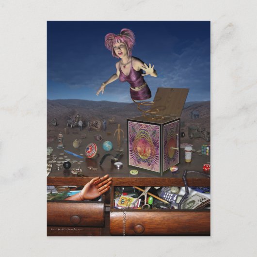 Treasure Chest Briefkaart (Voorkant)