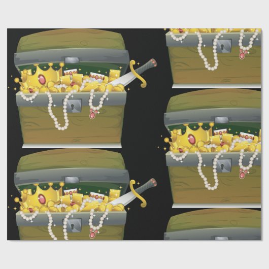 Treasure Chest Cadeaupapier (Vlak)