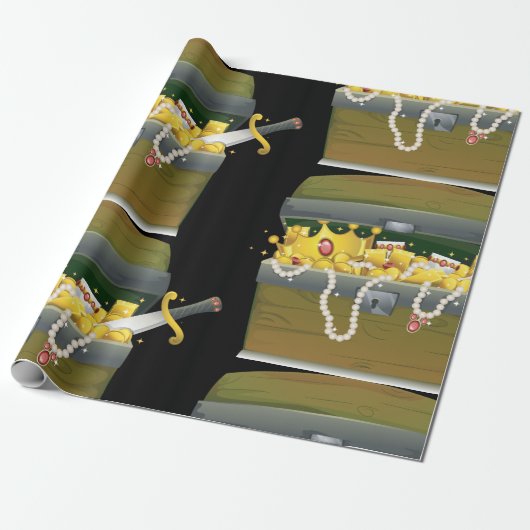 Treasure Chest Cadeaupapier (Uitgerold)