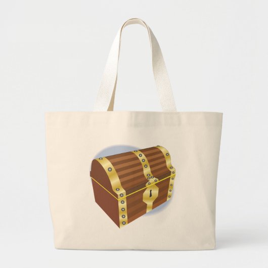 Treasure Chest Grote Tote Bag (Voorkant)