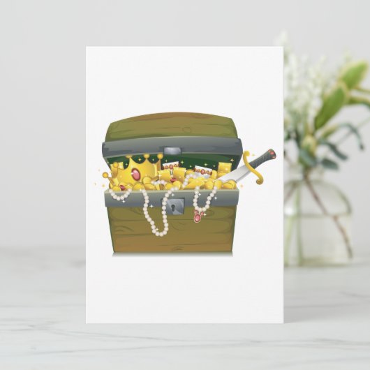 Treasure Chest Kaart (Staand voorkant)