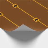 Treasure Chest Pixel Art Gift Wrap - Gold Cadeaupapier (Hoek)