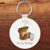 Treasure Chest Sleutelhanger — Keys to my Booty! (Voorkant)