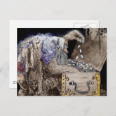 Treasure Chest Troll Briefkaart (Voorkant / Achterkant)