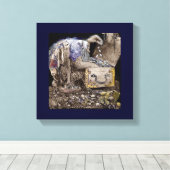 Treasure Chest Troll Canvas Afdruk (Insitu (Houten vloer))