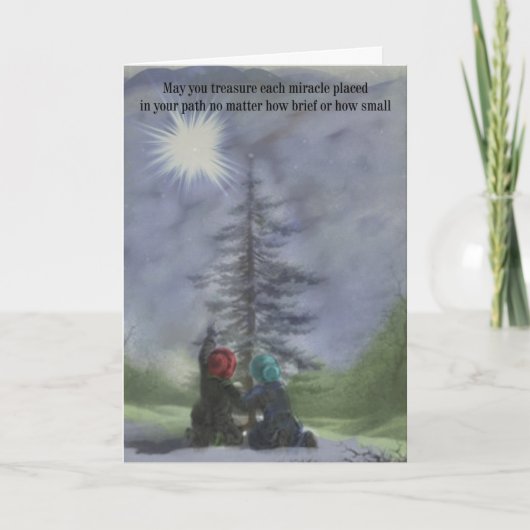 Treasure each miracle Christmas card Feestdagen Kaart (Voorkant)