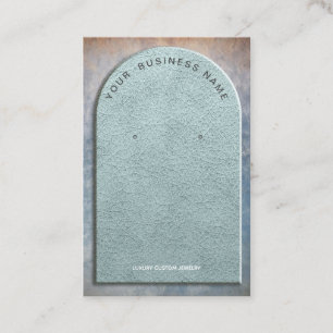 Treasure Faux Leather Arch Earring Display Visitekaartje