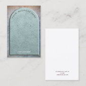 Treasure Faux Leather Arch Earring Display Visitekaartje (Voorkant / Achterkant)