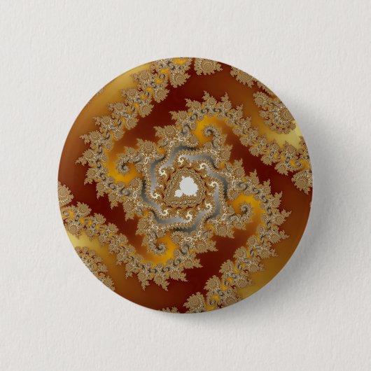 Treasure - Fractal Ronde Button 5,7 Cm (Voorkant)