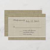 Treasure Hearts-reactie RSVP Kaartje (Voorkant / Achterkant)