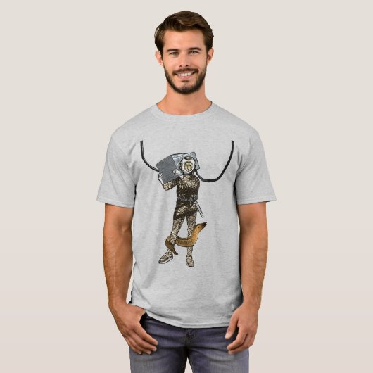  Treasure Helmet Diver met Eel URM T-shirt (Voorkant volledig)