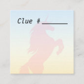 Treasure Hunt Clue Kaarten voor Moederdag party (Voorkant)