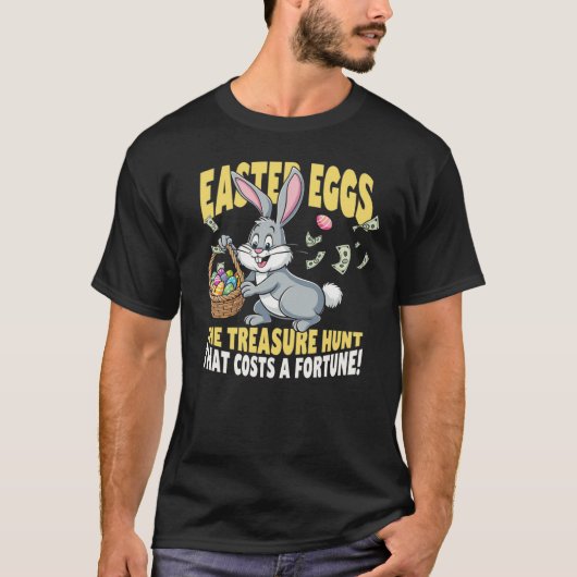 Treasure Hunt Easter Eggs Grappig T-shirt (Voorkant)
