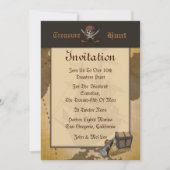 Treasure Hunt Invitation Kaart (Voorkant)