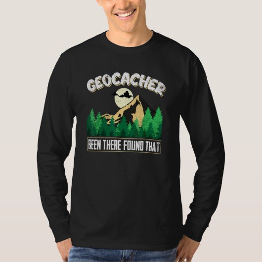 Treasure Hunt Motif Geocacher werd gevonden in T-shirt (Voorkant)