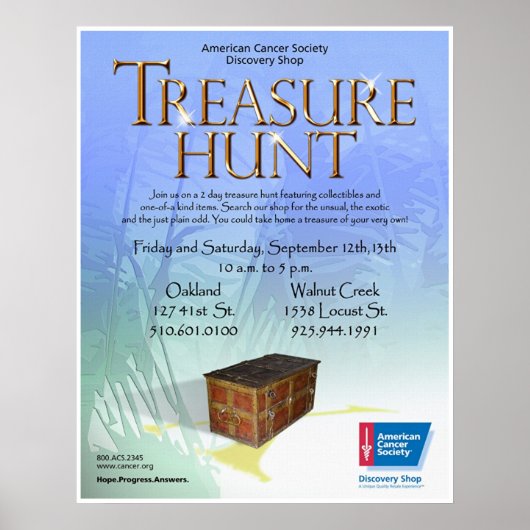 Treasure Hunt Poster (Voorkant)