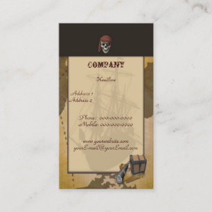 Treasure Hunt -Skull- Visitekaartje