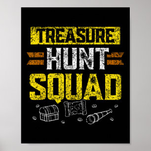 Treasure Hunt Squad Hunter Schatten Jachtbomen Poster
