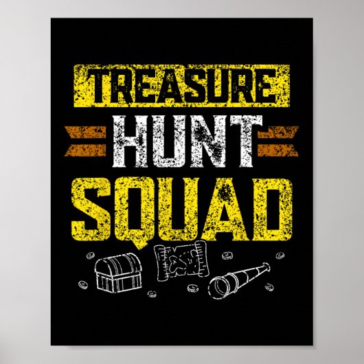 Treasure Hunt Squad Hunter Schatten Jachtbomen Poster (Voorkant)