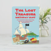 Treasure Hunt Verjaardag Kaart (Staand voorkant)