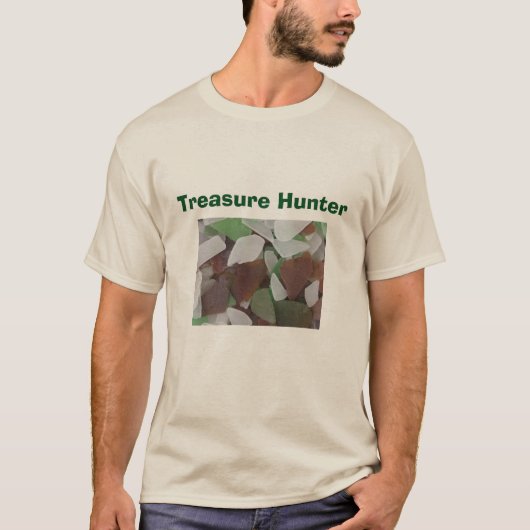 Treasure Hunter Beach Coast Zee Glass Photo T-shirt (Voorkant)